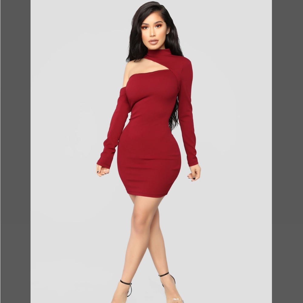 Fashion nova red dress